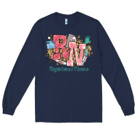 Navy rn registered nurse western Long Sleeve Tee - NancyCooperArtShop