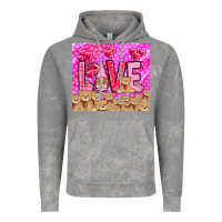 Cloud Rock love gnome with bear Vintage Hoodie - NancyCooperArtShop