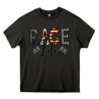 Asphalt race life Heavy Core Tee - CowhideDigitalArt
