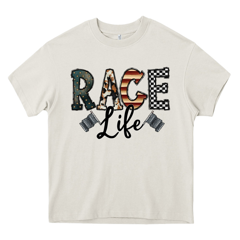 Race Life Heavy Core Tee by CowhideDigitalArt | Teevron