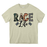 Mossy race life Heavy Core Tee - CowhideDigitalArt