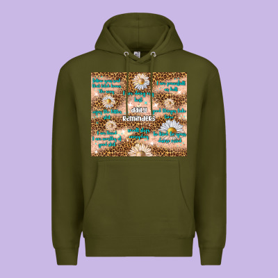 Daily Reminders Premium Hoodie Designed By Tumblerdesignbyshophia