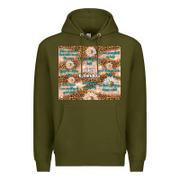 Army Green daily reminders Premium Hoodie - TumblerDesignByShophia