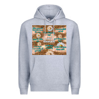 Heather Grey daily reminders Premium Hoodie - TumblerDesignByShophia
