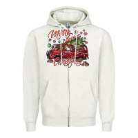 Oatmeal Heather merrycamperchristmas Zipper Hoodie - SublimationCraftShop