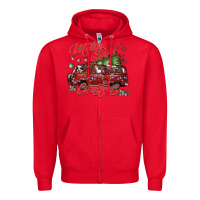 Red merrycamperchristmas Zipper Hoodie - SublimationCraftShop