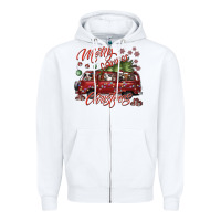 White merrycamperchristmas Zipper Hoodie - SublimationCraftShop