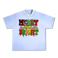 Grape Ice merry and bright with christmas tree  cakes ado Urban Heavy Tee - AdoDesignShop