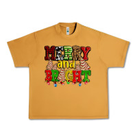 Peanut Butter merry and bright with christmas tree  cakes ado Urban Heavy Tee - AdoDesignShop