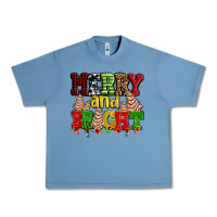 Pebble Blue merry and bright with christmas tree  cakes ado Urban Heavy Tee - AdoDesignShop