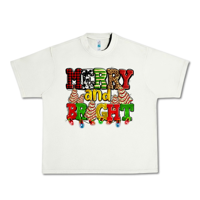 Merry And Bright With Christmas Tree  Cakes Ado Urban Heavy Tee by AdoDesignShop | Teevron