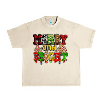 Sandshell merry and bright with christmas tree  cakes ado Urban Heavy Tee - AdoDesignShop