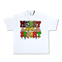 White merry and bright with christmas tree  cakes ado Urban Heavy Tee - AdoDesignShop