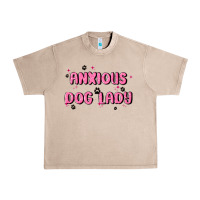 French Oak anxious dog lady Urban Heavy Tee - MaliasSmallBusiness
