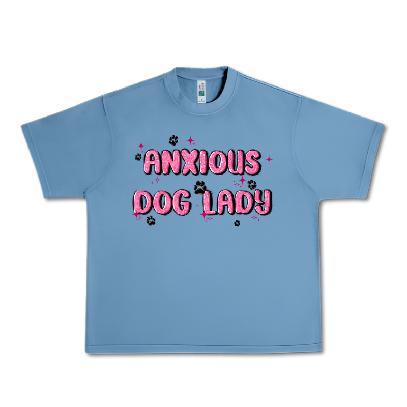Anxious Dog Lady Urban Heavy Tee by MaliasSmallBusiness | Teevron