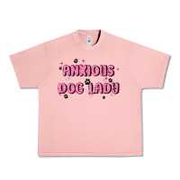 Salmon anxious dog lady Urban Heavy Tee - MaliasSmallBusiness