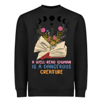 Black a well read woman is a dangerous creature Heavyweight Sweatshirt - MaliasSmallBusiness