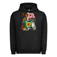 Pigment Black Simmental Cow Coffee Cup Urban Hoodie - FaDigitalArtStudio