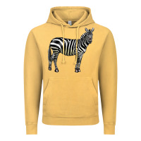 Vintage Mustard zebra Vintage Hoodie - LillyAllenDesigns