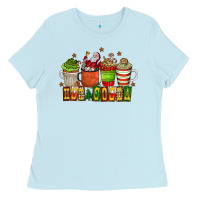 Baby Blue hot cocoa Ladies Tee - CowhideDigitalArt