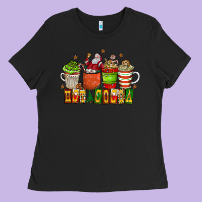 Hot Cocoa Ladies Tee Designed By Cowhidedigitalart