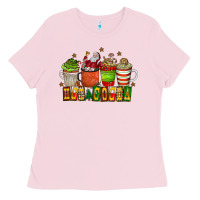 Bubblegum Pink hot cocoa Ladies Tee - CowhideDigitalArt