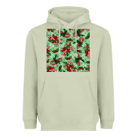 Matcha Christmas candy cane Heavyweight Hoodie - NancyCooperArtShop