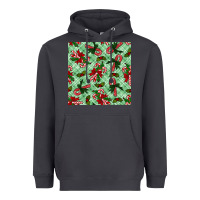 Smoke Christmas candy cane Heavyweight Hoodie - NancyCooperArtShop