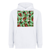 White Christmas candy cane Heavyweight Hoodie - NancyCooperArtShop