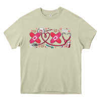 Mossy xoxo valentine Heavy Core Tee - RacoonDesign