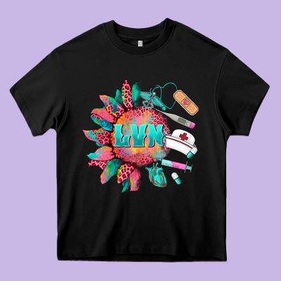 Western Licensed Vocational Nurse Medical Instruments Heavy Core Tee Designed By Barkaloodesign