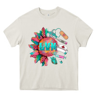 Cream western licensed vocational nurse medical instruments Heavy Core Tee - BarkalooDesign
