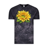 Cloud Black starburst greenburst sunflower Vintage Tee - LillyAllenDesigns