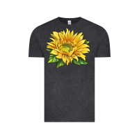 Vintage Black starburst greenburst sunflower Vintage Tee - LillyAllenDesigns