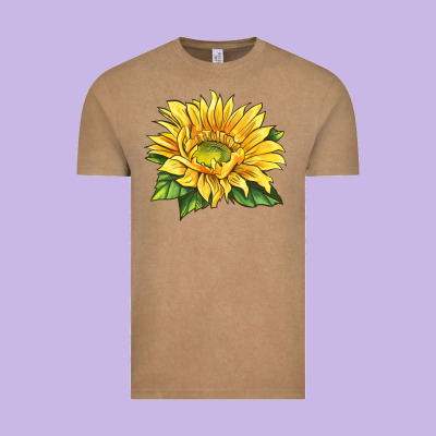 Starburst Greenburst Sunflower Vintage Tee Designed By Lillyallendesigns