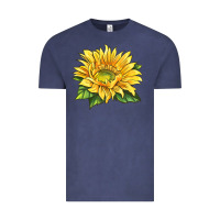 Vintage Denim starburst greenburst sunflower Vintage Tee - LillyAllenDesigns