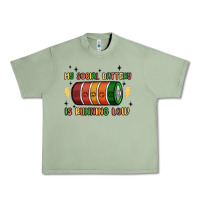 Oil Green social battery Urban Heavy Tee - MaliasSmallBusiness