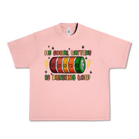 Salmon social battery Urban Heavy Tee - MaliasSmallBusiness
