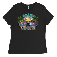 Black salty beach Ladies Tee - SublimationCraftShop