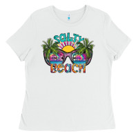 White salty beach Ladies Tee - SublimationCraftShop