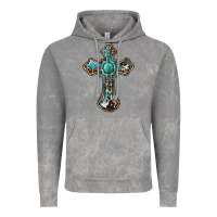 Cloud Rock western cross Vintage Hoodie - BarkalooDesign