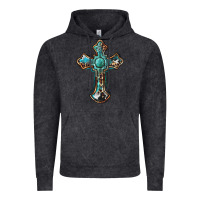 Vintage Black western cross Vintage Hoodie - BarkalooDesign