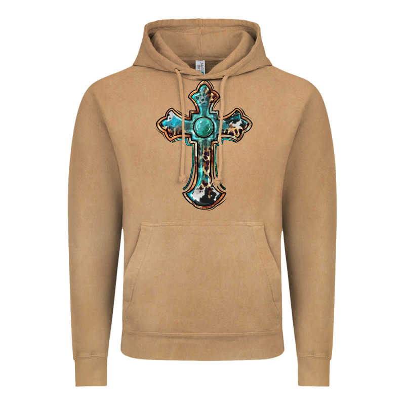 Western Cross Vintage Hoodie by BarkalooDesign | Teevron