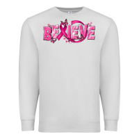 Dove Grey Cancer Believe Premium Sweatshirt - NancyCooperArtShop
