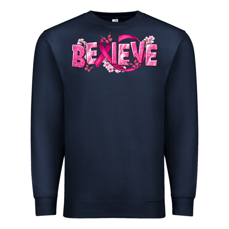 Cancer Believe Premium Sweatshirt by NancyCooperArtShop | Teevron