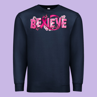 Cancer Believe Premium Sweatshirt Designed By Nancycooperartshop