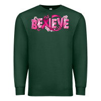 Sports Green Cancer Believe Premium Sweatshirt - NancyCooperArtShop