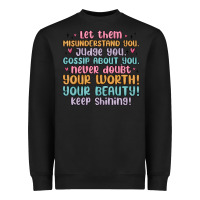 Black let them Heavyweight Sweatshirt - MaliasSmallBusiness