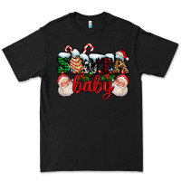 Black santa baby with santa and christmas tree cake Premium Tee - AdoDesignShop