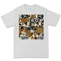 Dove Grey cowhide leopard seamless pattern Premium Tee - HRA Design Shop